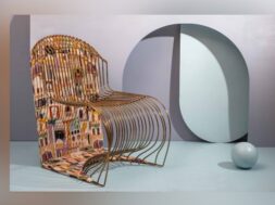 White Studios unveils the striking wired Panton chair