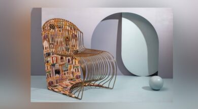 White Studios unveils the striking wired Panton chair