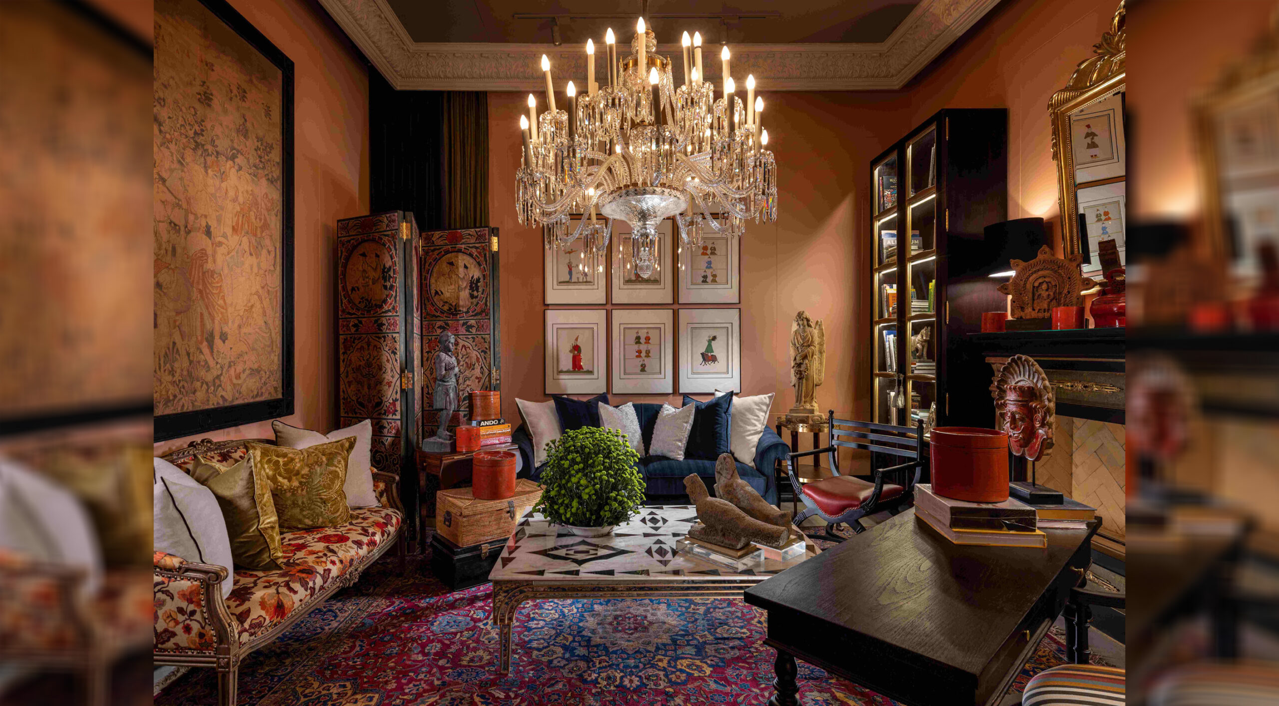 Creating opulent living rooms with regal aesthetics