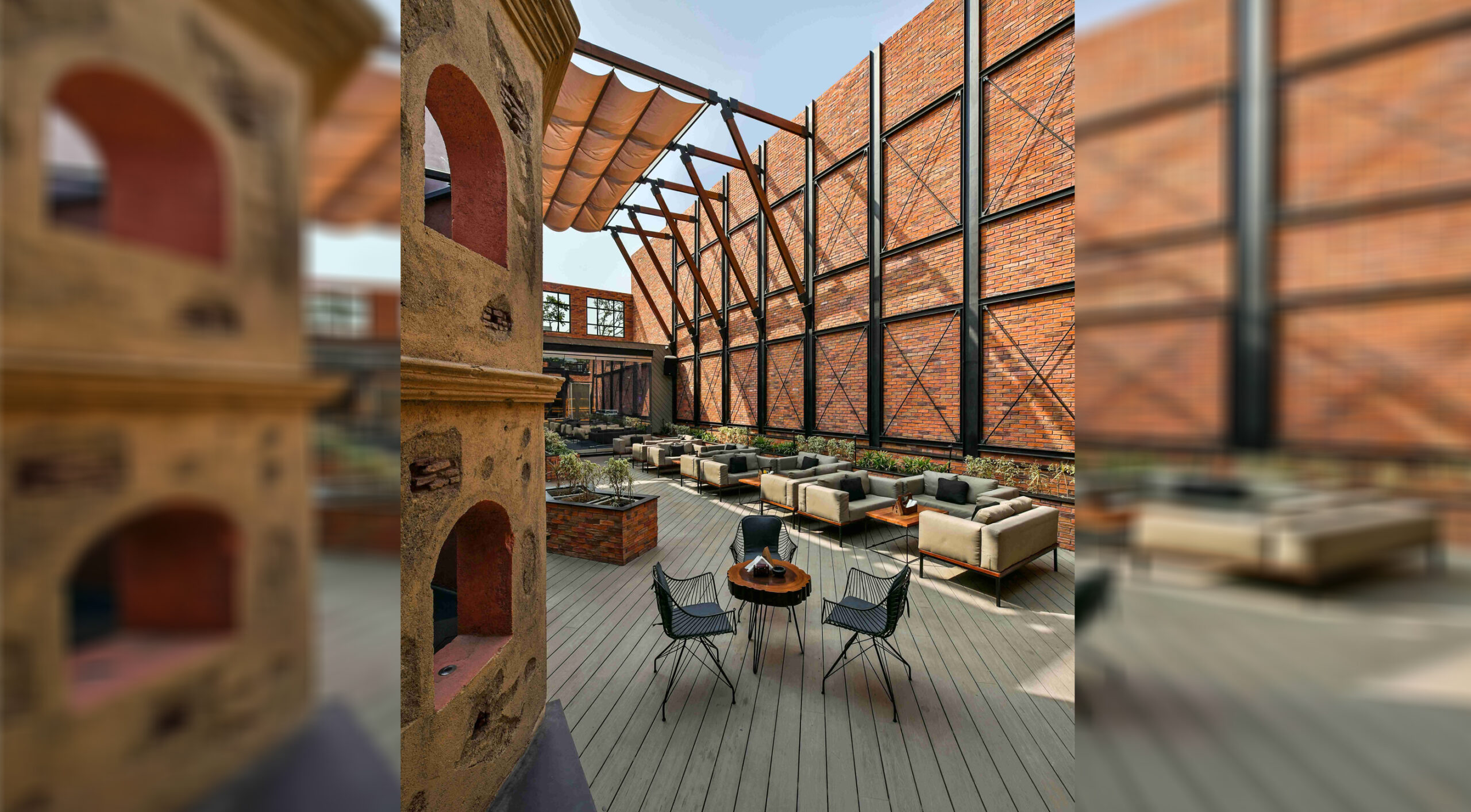 Elevate your commercial space with 42MM Architecture’s unique brick wall designs