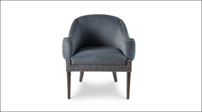 navy blue lounge chair_Ochre at home