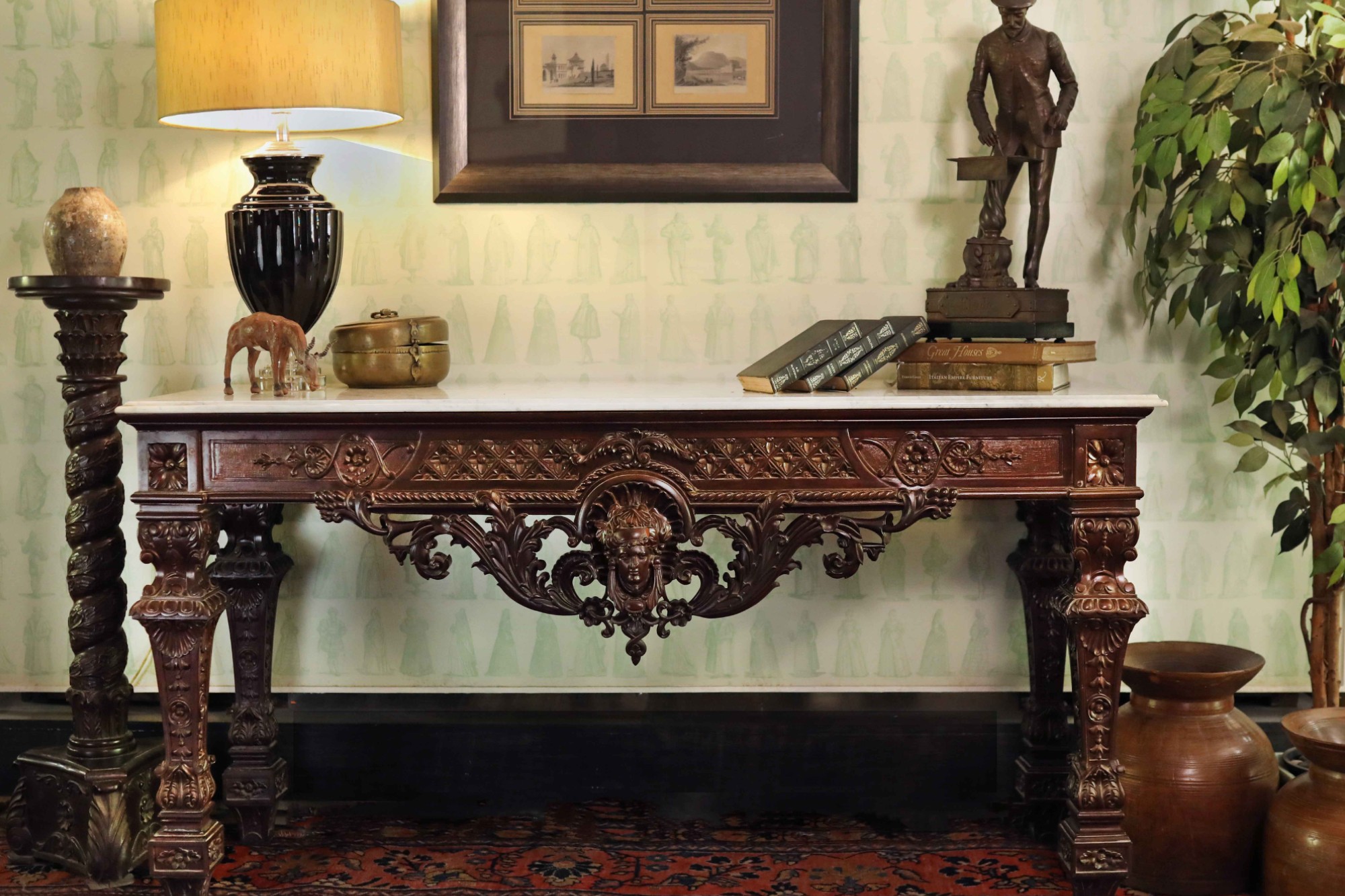 Indian colonial-style console from The Great Eastern Home