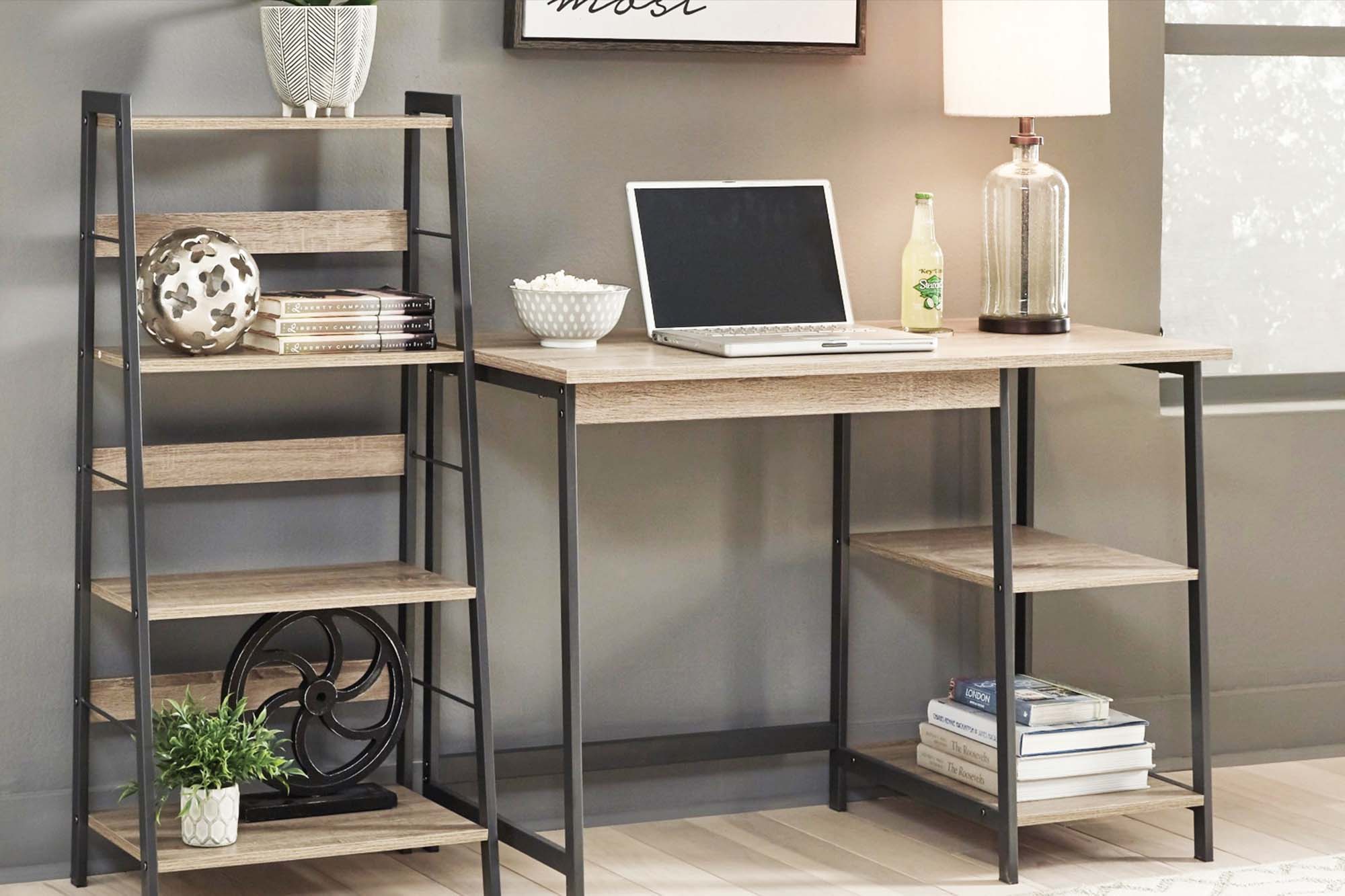 The Soho Desk and Shelf Set from Ashley Furniture