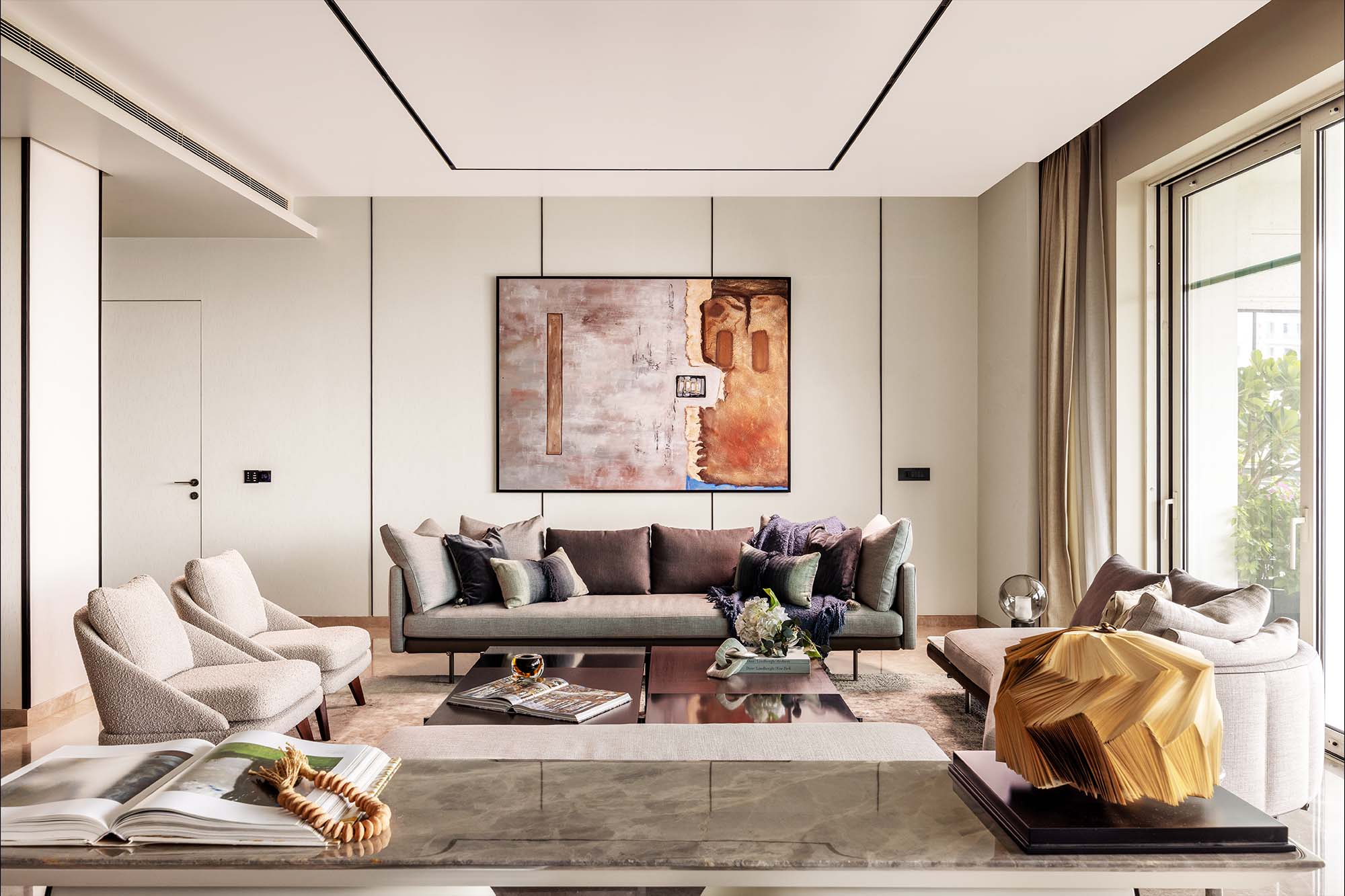 Living rooms exemplifying modernity and luxury