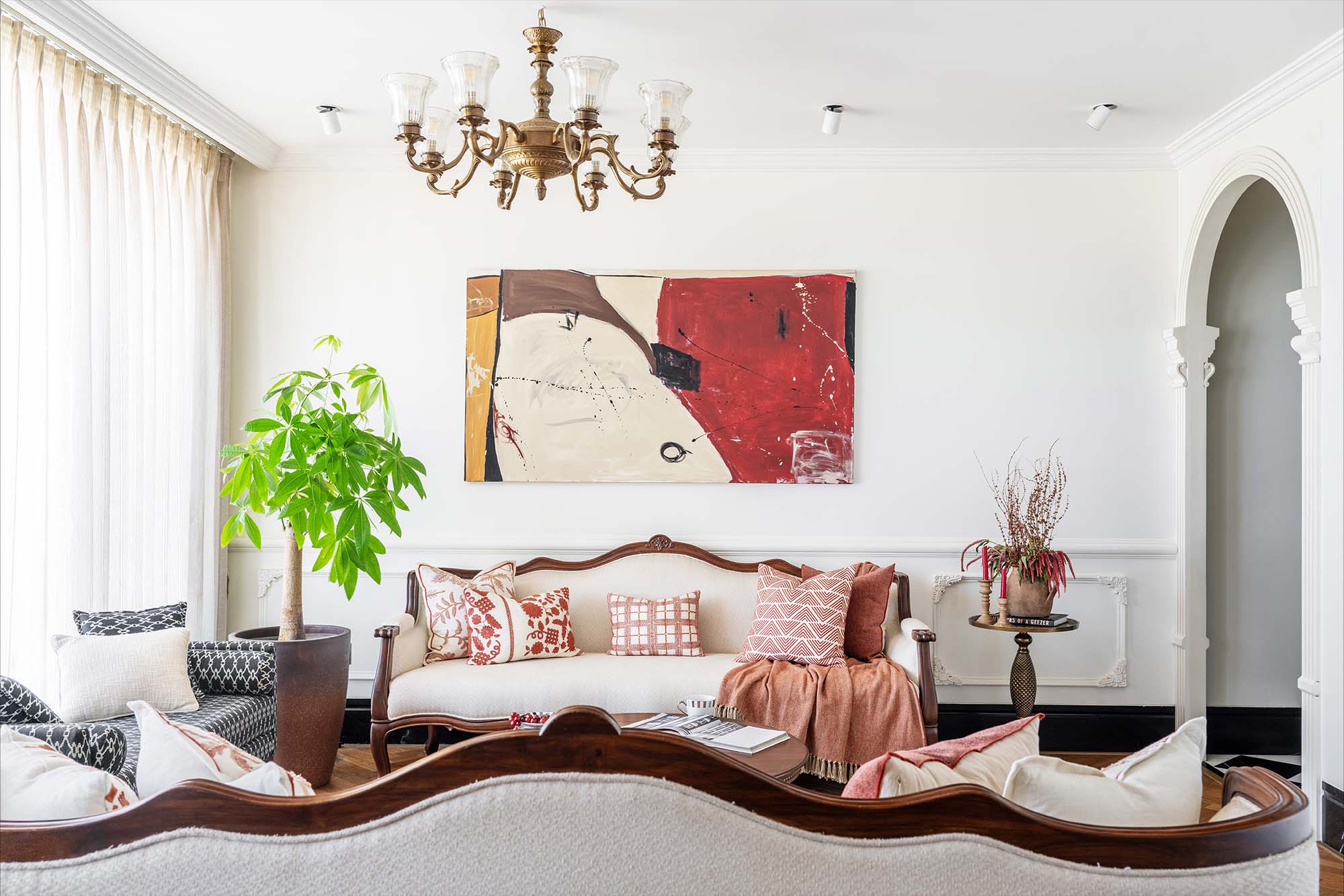 Transforming a 3-BHK home blending charm and contemporary touch