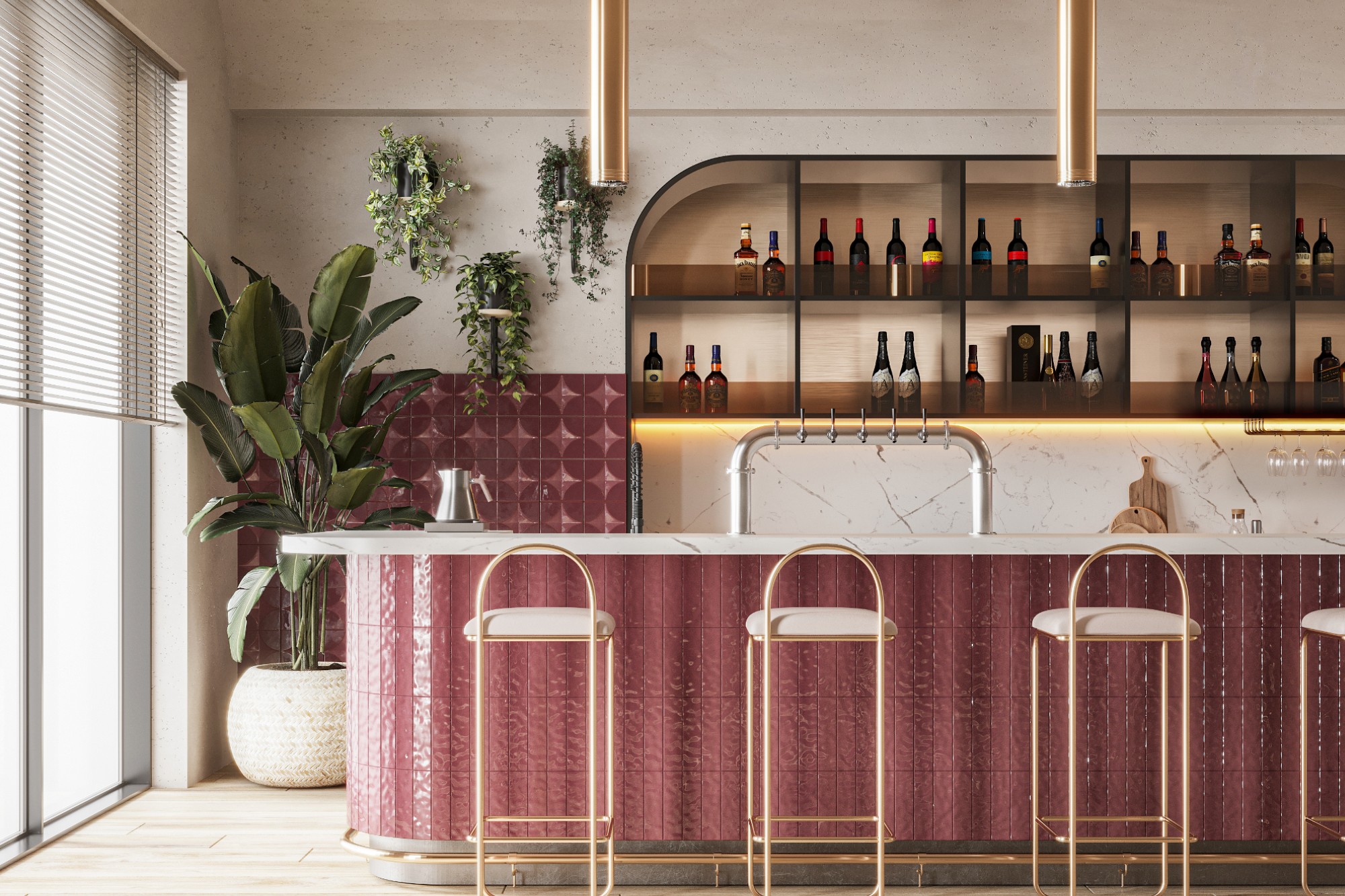 Küche7 designs Shiraz Bar Kitchen for refined elegance