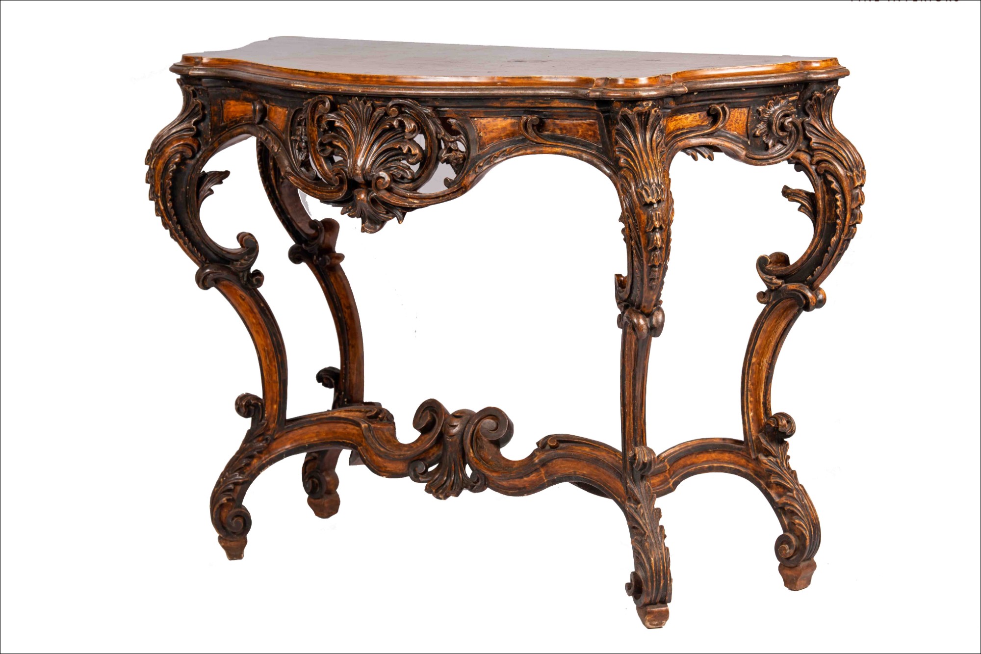 Antique Italian consoles showcase craftsmanship and elegance