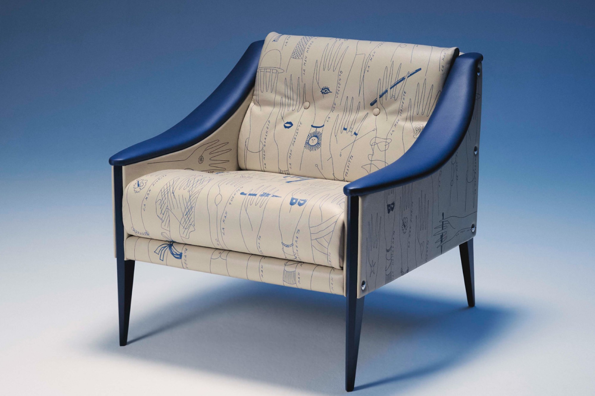 Limited edition Dezza armchair features exclusive design details